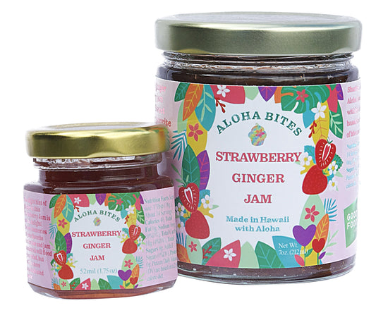 Aloha Bites Strawberry Ginger Jam