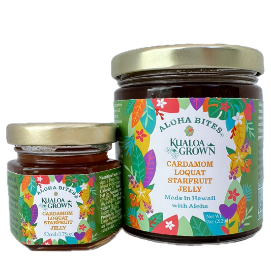 Kualoa Grown Cardamom Loquat Starfruit Jelly