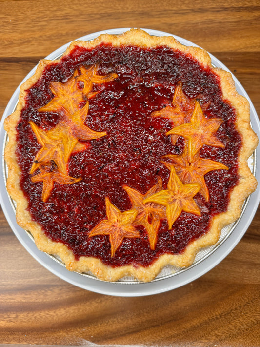 Mango Hibiscus Pie