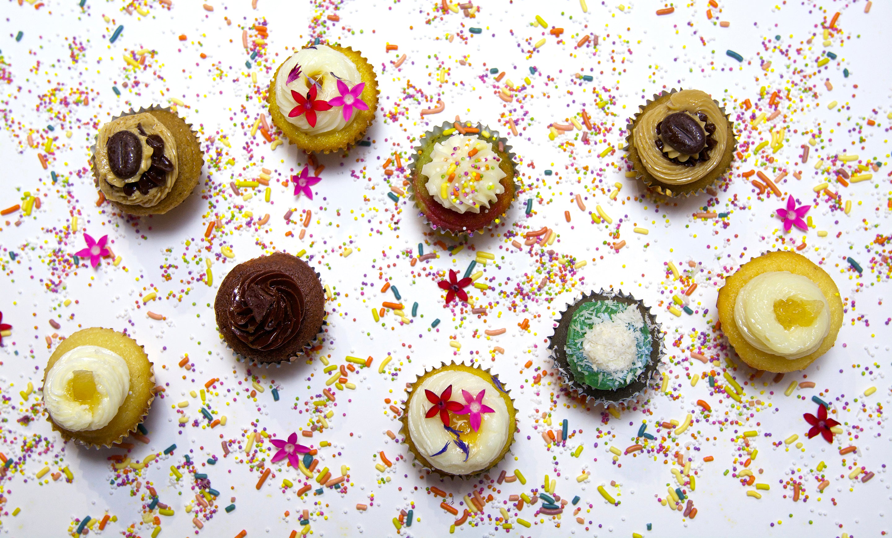 cupcakes and sprinkles